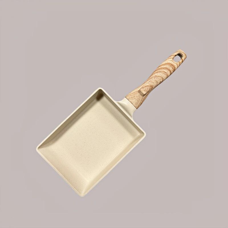 Nepřilnavá pánev na tamagoyaki z maifanového kamene: Nepřilnavá, bez kouře, multifunkční pánev na snídani v japonském stylu a smažená vejce