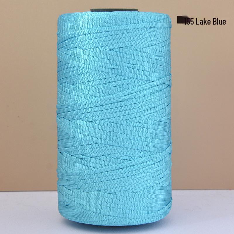 Hand-Woven Mercerized Cotton & Linen Ice Silk Yarn for DIY Crochet Bags, Hats, and Cushions