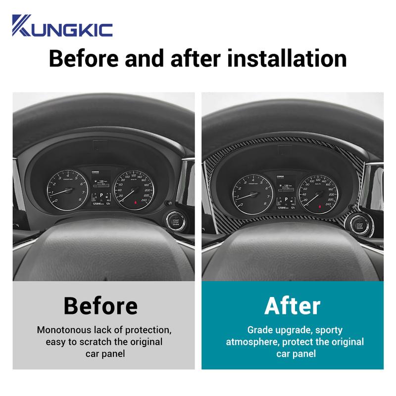 Soft Carbon Fiber For Mitsubishi Outlander 3 2013 2014 2015 2016 2017 2018    LHD Speed Frame Decoration Sticker