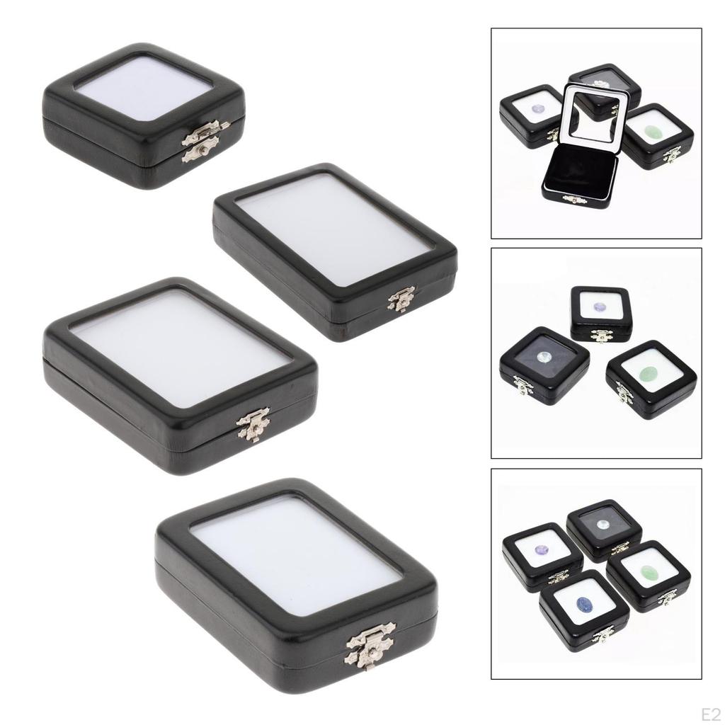 Diamantová prezentační krabička s průhledným víkem Úložný prostor na šperky pro veletrhy Volné drahokamy