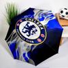 Football Club Emblem lion Umbrella Folding umbrella, automatic umbrella 8-Frame for Travel, camping Use Gift for Halloween Christmas