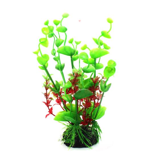 

Имитация пластиковых водных растений Аквариум Черепаший террариум Ландшафтное украшение зелёный