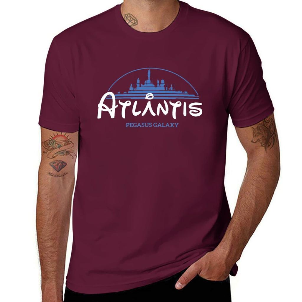 The Wonderfull City Of Atlantis - Stargate - Graphic Tee T-Shirt quick-drying boys whites plus sizes designer t shirt men