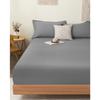 1PC solid color abraded single bed hat comfortable skin-friendly cotton single double bed cover sheet dust protection bedding