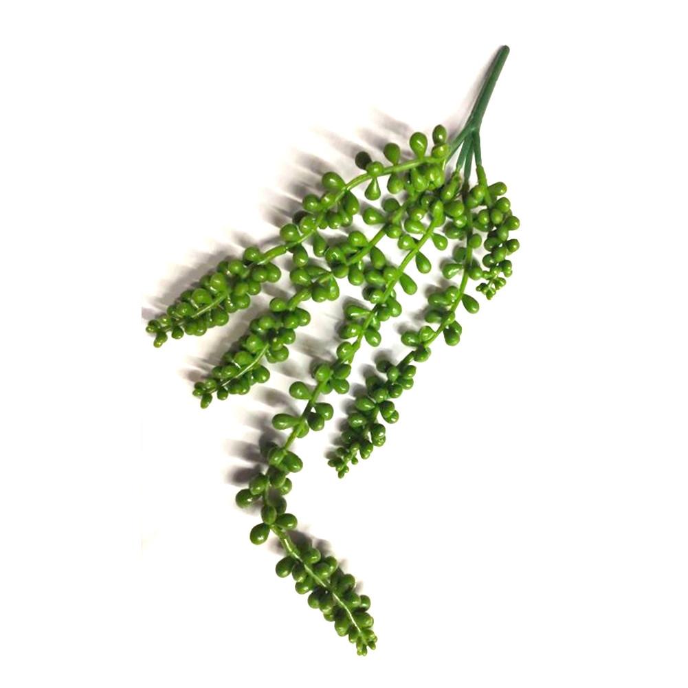 Planta Suculenta Artificial Colgante Realista de Mimbre Sintético para Decoración del Hogar