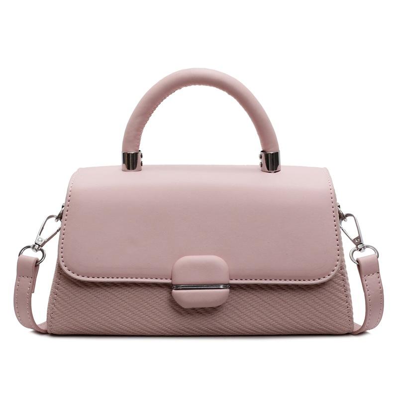 

Сумка Женская Новая Модная Сумка Универсальная Сумка Через Плечо Универсальная Сумка Мессенджер Маленькая Квадратная Сумка розовый