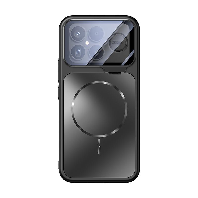 For POCO F8 Pro POCO F8 Ultra phone case, hidden lens stand, magnetic, luxury minimalist design, lens protection