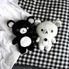 Black/White Rilakkuma Series Cartoon Plush Pillow Doll Teddy Bear Toy Kawaii Room Decor Cute Couple Bear Plushies Doll Xmas Gift