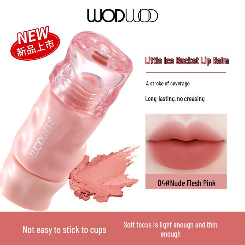 WODWOD Pink Mist Lip Cream: Smooth, Lightweight, Moisturizing, Whitening, Long-lasting Milk Cream Lip Mud for Autumn/Winter.