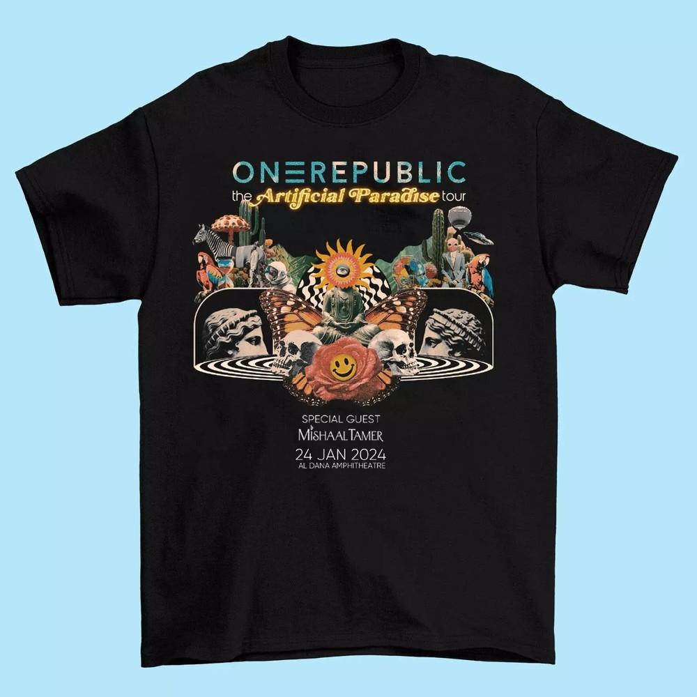 OneRepublic The Artificial Paradise Tour 2024 Short Sleeve Unisex T-Shirt Unisex T-Shirt S