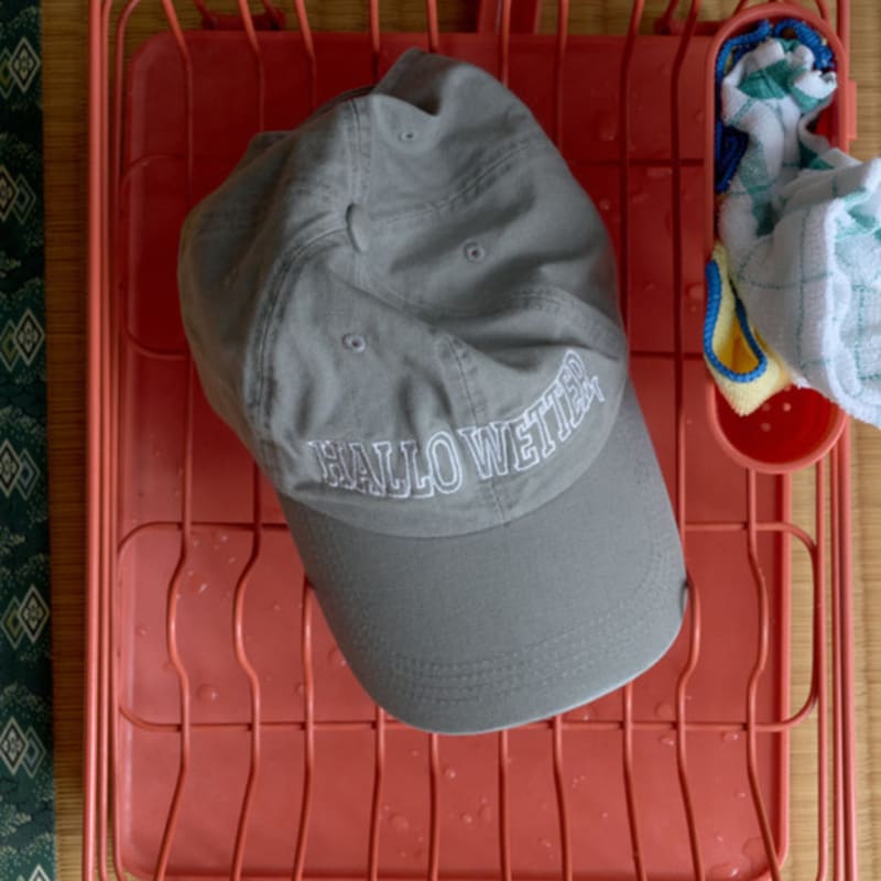 POSZER Vintage Washed Cotton Ball Cap (Gray)