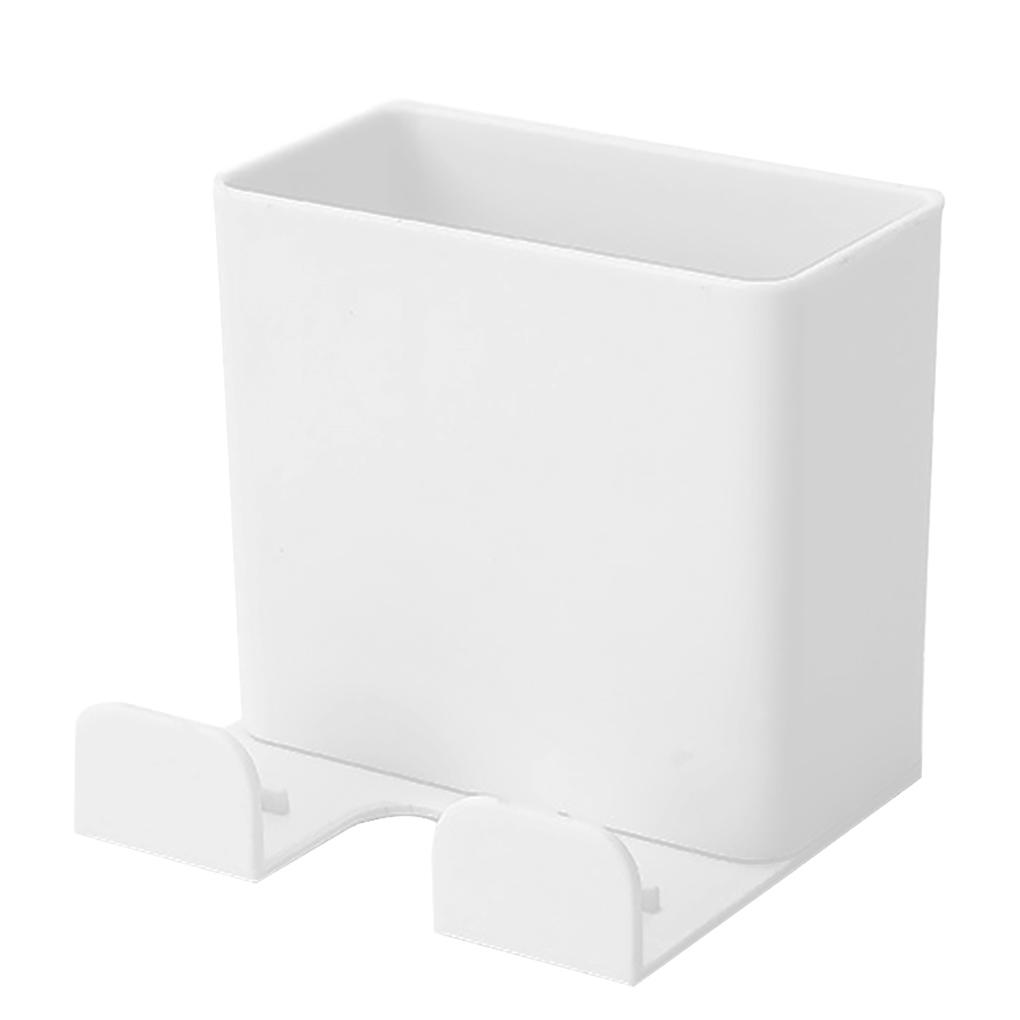 Wall Hanging Remote Controller Phone Bracket Storage Box No Hole Switch