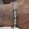 8MM Infinite Symbol Twill Ring Handmade Bracelet Hip Hop Men Stainless Steel Jewelry Fashion Party Gift