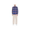 Polo Ralph Lauren Plaid Polo Collar Single-Breasted Long Sleeve Curved Hem Shirt Men Shirts Blue 710918882-001