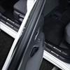 WUGL8 1/4/5Pcs Car Door Sill Scuff Plate Decor Carbon Fiber Stickers For Mercedes Benz AMG A B C W203 W204 C260 E300L A200L GLC300 CLA