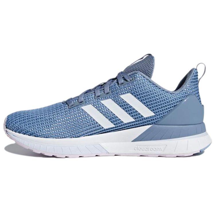 Adidas Comfortable Lightweight Non-Slip Low-Top Running Shoes Women Sneakers Blue White DB1298