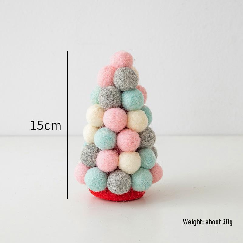 NUCHI Mini Felt Ball String - Christmas Tree & Wreath Ornament Decoration