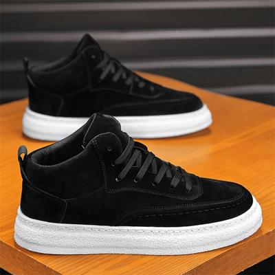 2025 Nuove Sneakers da Skate Traspiranti High-Top da Uomo Suola Spessa Comode Sportive Casual Trendy Streetwear Scarpe Versatili