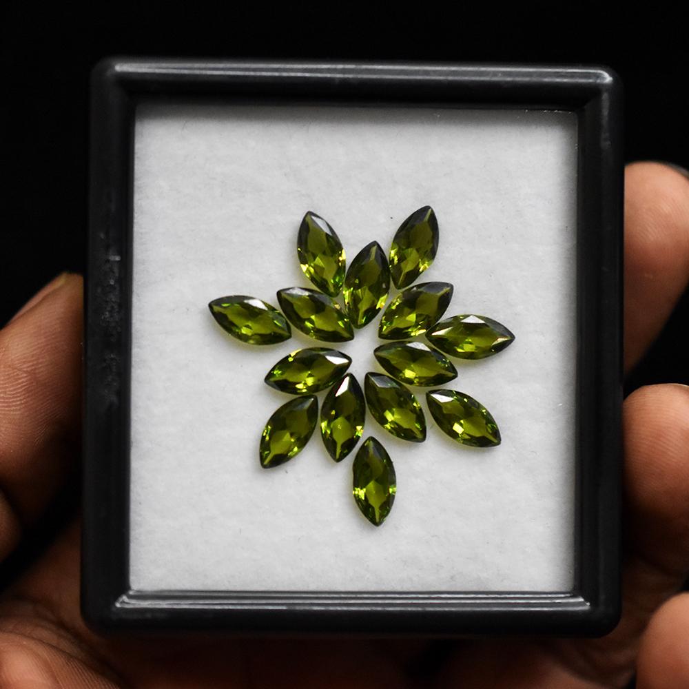 Natural Green Sapphire Loose Gemstone 12 Ct 10x5 Mm Marquise Cut Lot Stone September Birthstone Gift