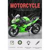 1/12 Kawasaki Ninja 400 Alloy Diecast Motorcycle Model Vehicle Collection Sound & Light Off Road Autocycle Toy Car Model