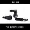 9.89 ID 6 Curved Fuel Line Quick Connector Auto Parts Pipe Fittings Fuel Filter Fitting Fuel Quick Connector