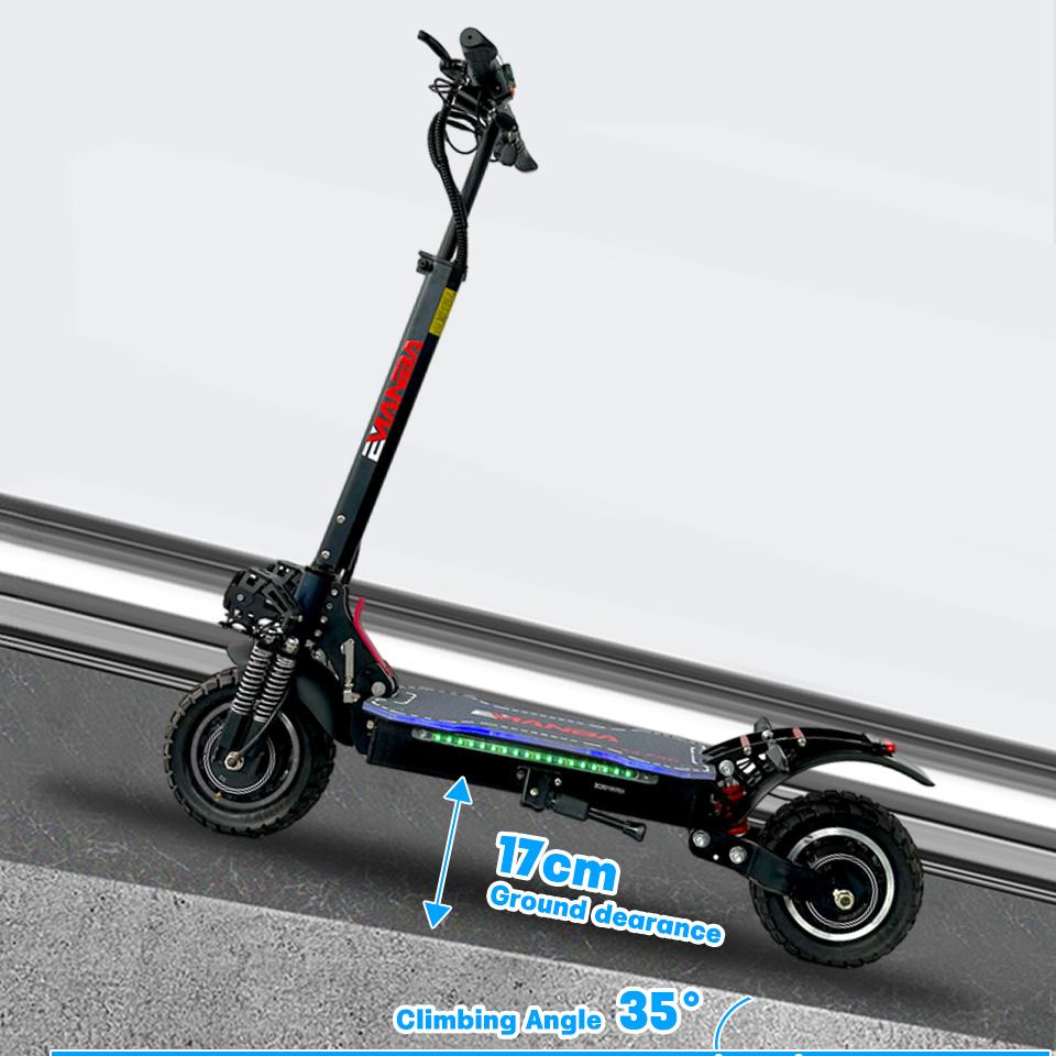 Scuter Electric EMANBA X6 PRO Motor Dublu 2400W Baterie 48V21AH Viteză Maximă 50-55 KM/H Roată de 10 Inch E-scuter cu Afișaj Tensiune