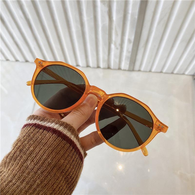 JYL TS Rimless Sunglasses Women UV Protection  Cat Eye 3366 A-5556