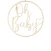 35cm 'Oh Baby' Holzscheiben-Banner für Babyparty oder Geburtstagsdekoration
