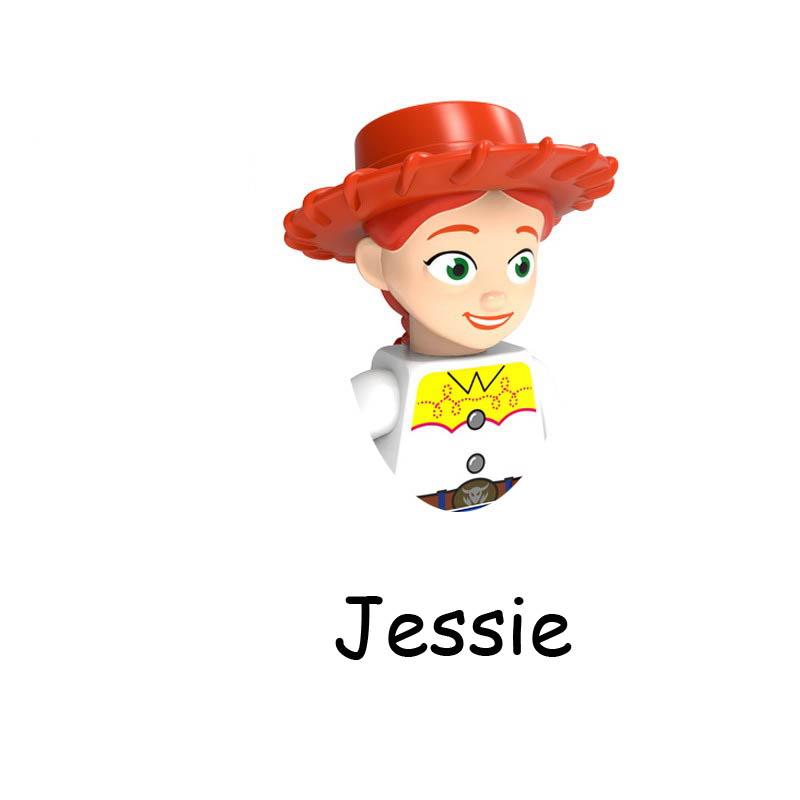 Toy Story 4 Buzz Lightyear Woody Jessie Alien Space Rangers Zurg Model Building Blocks Enlighten Figure Bricks Toys For Children