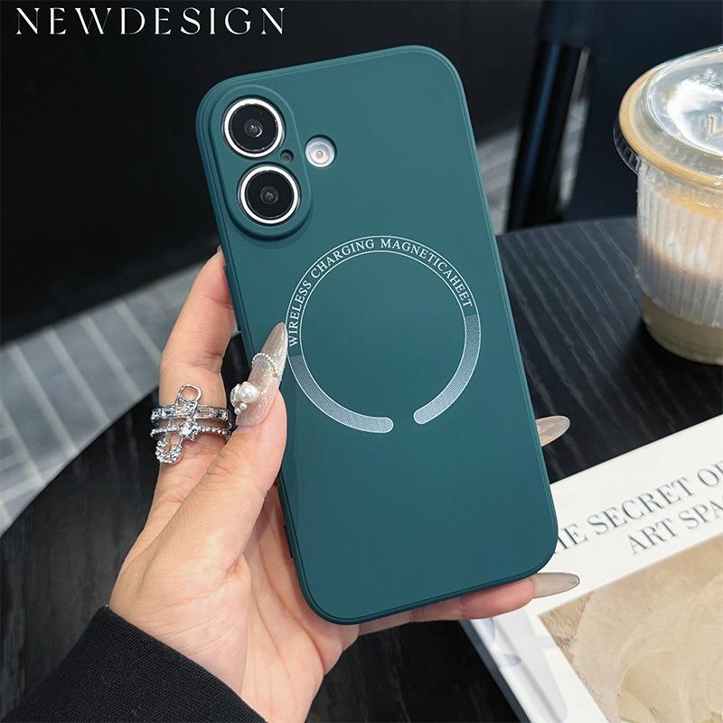 iPhone 16 Pro Max Magnetic Liquid Silicone Phone Case