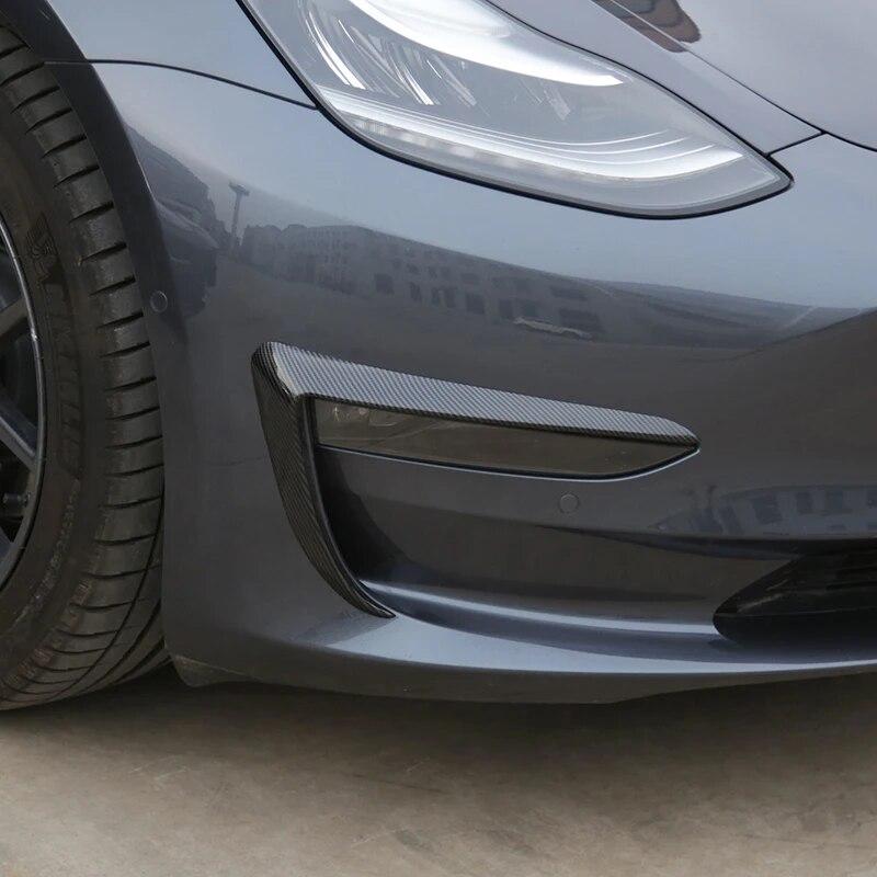 Futhope Lama de aer Lampă de ceață Sprânceană Deflector de vânt Protecție Pentru Tesla Model 3 Y 2018-2023 Modificare Automobil Reambalare