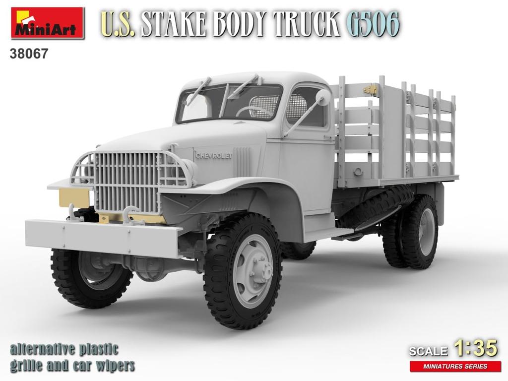 Miniart Scale American Stakebody Truck G506 Plastic Model MA38067 1/35