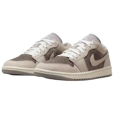 Air Jordan 1 Amortizare Low top Pantofi de Baschet Vintage Femei Bej Maro IB7011-001