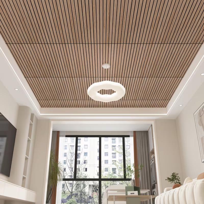3D Imitation Wood Grain Self-Adhesive Wall Sticker for Living Room or Bedroom