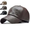 Casquettes de Baseball en Cuir Imprimées Unisexes 1985 Printemps et Automne Extérieur Réglables Casquettes Décontractées Chapeau Anti-soleil Casquette de Sport de Golf