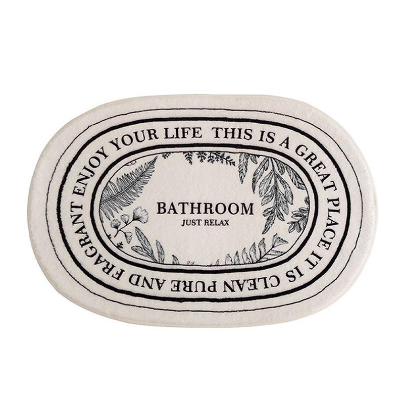 Non-Slip Bath Mat Floral Doormat Absorbent Carpets Entrance Rug Balcony Floor Mats Living Room Bathroom kitchen decor plush Rugs
