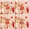 Chinese Style God of Wealth Hanging Ornament New Year Refrigerator Magnet  New Year Festival Gift