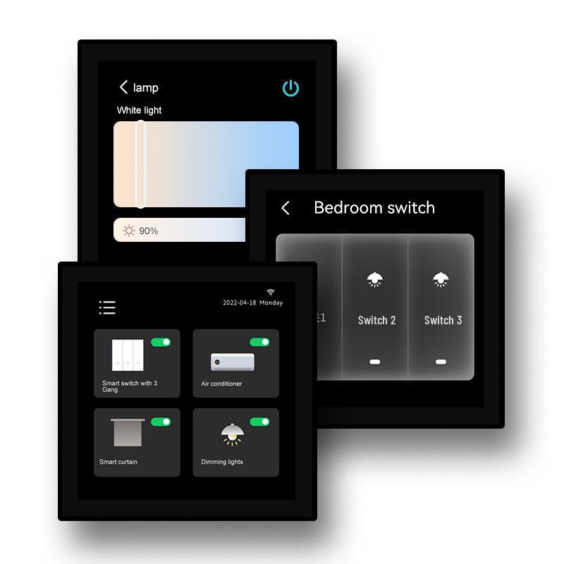 TUYA 4" Smart Living Doodle: Multifunctional Control Screen with Alexa Voice Support.