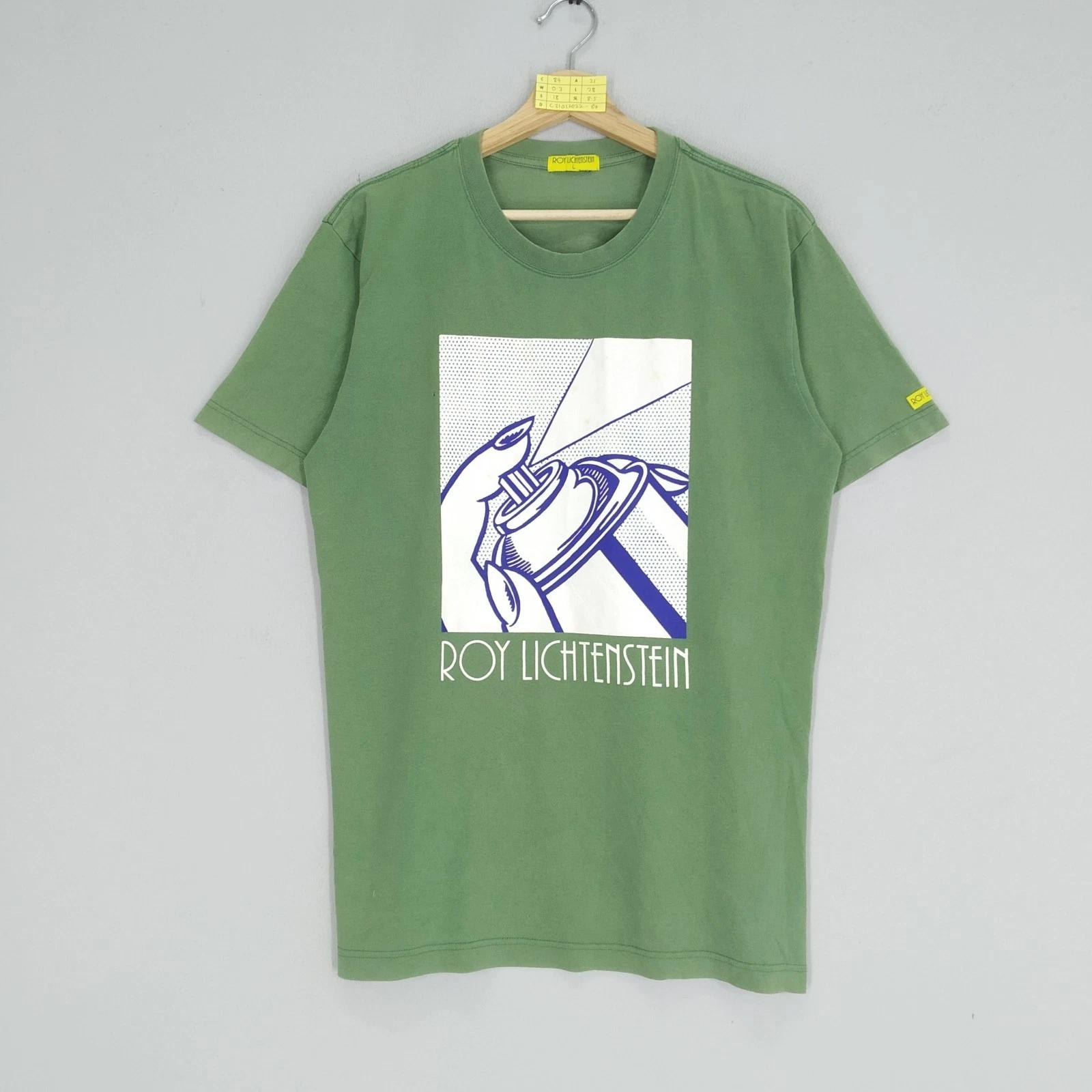 Vintage Roy Lichtenstein Pop Art Spray Graphic T-shirt Size L 3XL