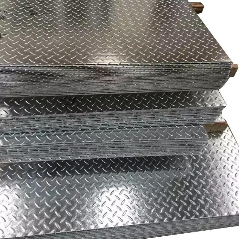 Galvanized Lentil Pattern Anti-slip Steel Stair Tread Plate