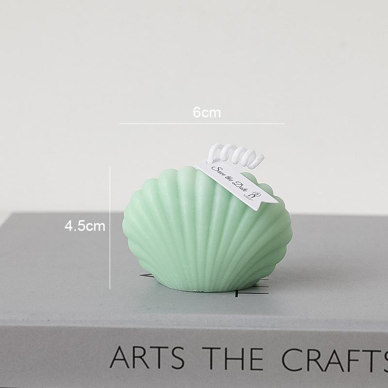 Ins Handmade Cute Small Shell Candle Scented Candle Aromatherapy Soy Wax Candle Wedding Birthday Candles Party Home Decoration