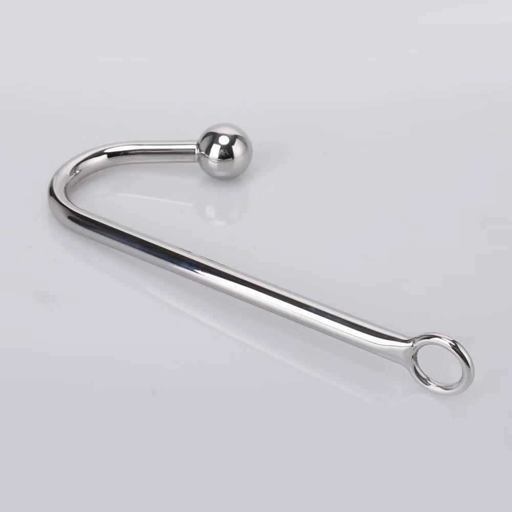 Stainless Steel BDSM Collar and Anal Hook Set