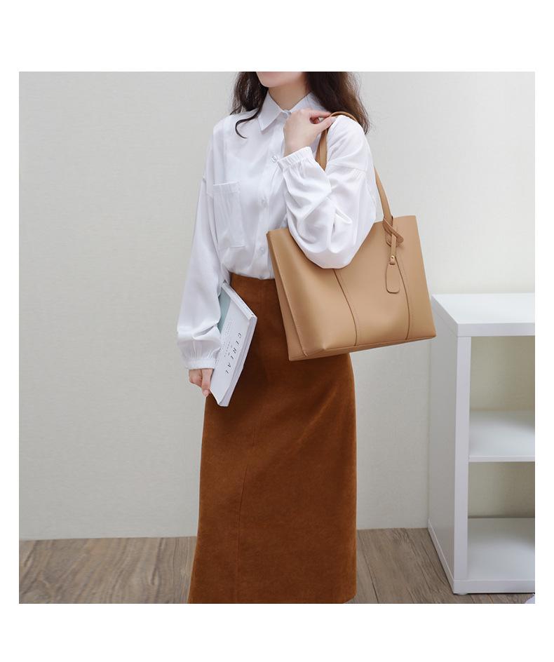 Women's Genuine Leather Large Capacity Summer Tote Bag