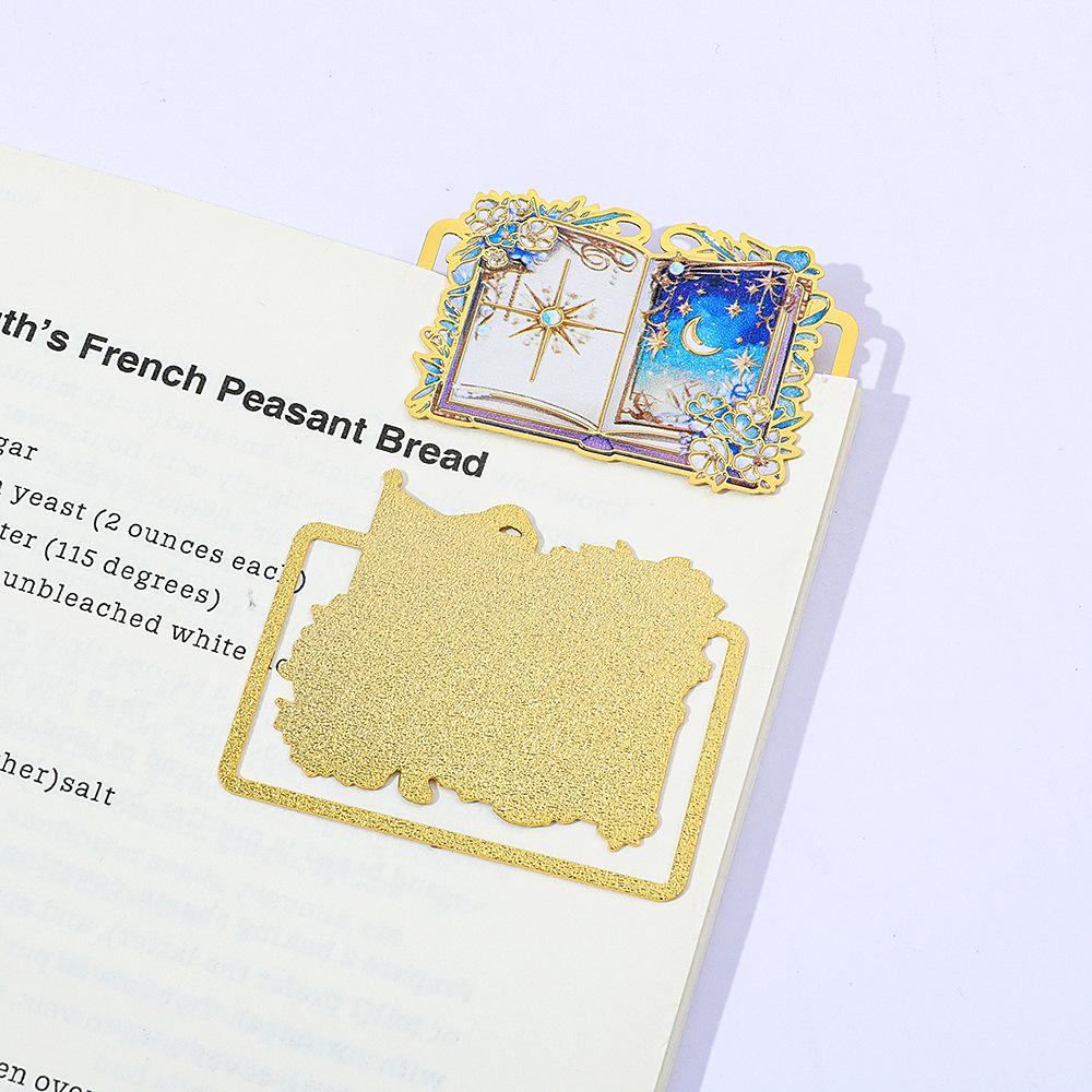 1pc Metal Hollow Bookmark High Quality Book Page Clip Reading Bookmark For Students Art Lovers