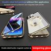 Phone Case for IPhone 12 13 14 15 16 Pro Max 16E 360° with Lens Full Protection Magnetic Metal Frame + Double Sided Glass Cover