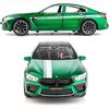 1/24 Scale M8 Toy Car, Alloy Diecast Race Collectible Pull Back Model Car with Sound and Light Toy Vehicle for Boys Gift