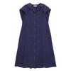 Adore Navy Dry Touch Hemp Vic Sailor Collar Dress Dress 38 NavyUsed