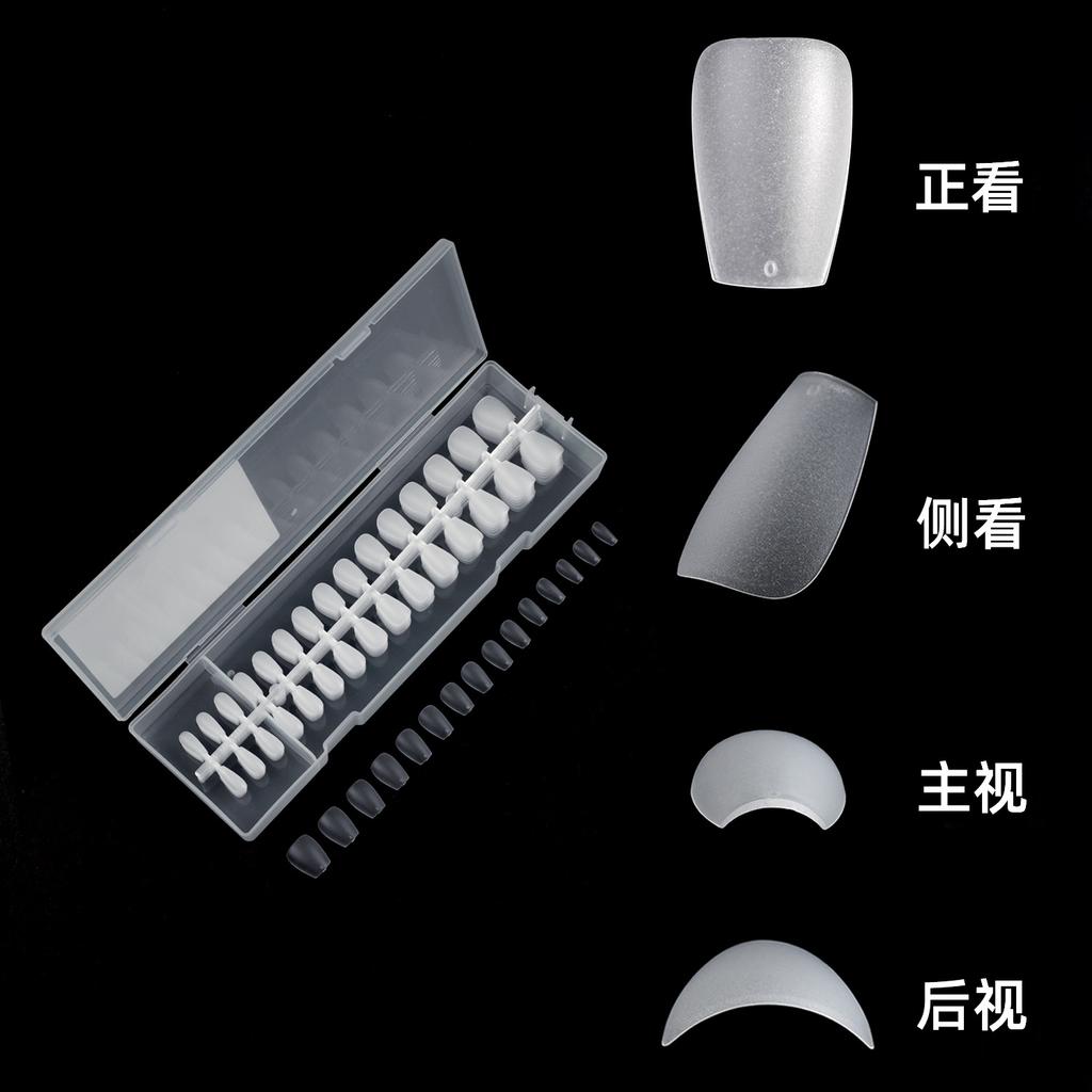 Wearing Nail Pieces Box Matte Transparent Nail Pieces 420 Pieces Manual Wearing Nail Pieces Special for Wearing Nail Pieces