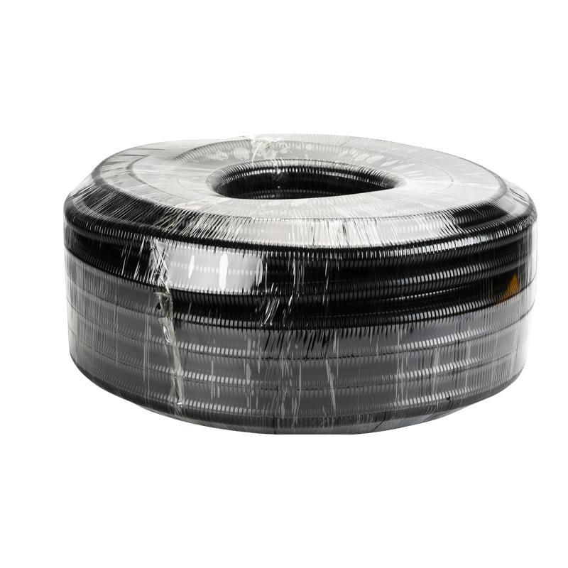 Black Flame Retardant Corrugated Flexible Hose for Car Wire Insulation and Waterproof Cable Protection