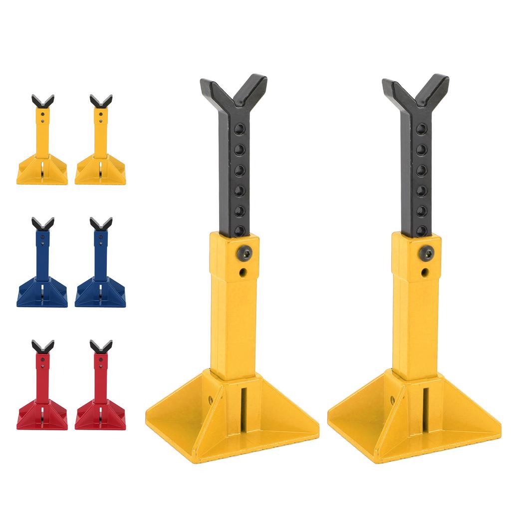 1 Pair RC Car Jack Stand Metal Height Adjustable RC Jack Toy Stands for 1/18 1/10 1/8 1/7 RC Crawler